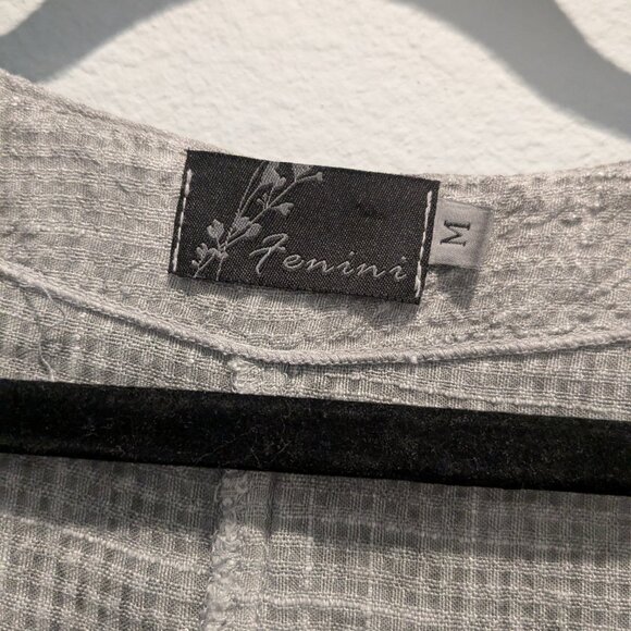 Fenini Button-Up Gray Tunic or Light Jacket - Medium - Picture 8 of 8